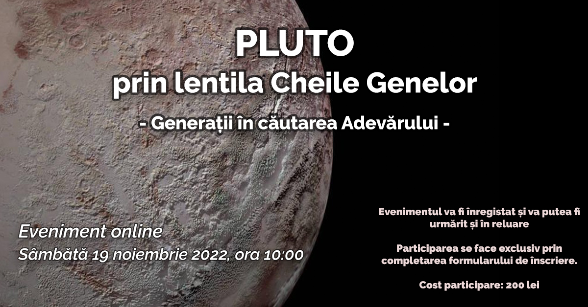 Pluto prin lentila Cheile Genelor